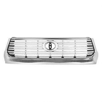 TOYOTA TUNDRA_4WD 2014 GRILLE PAINTED SILVER-GRAY W/CHROME MOULDING 8BARS LIMITED MODEL TO1200374