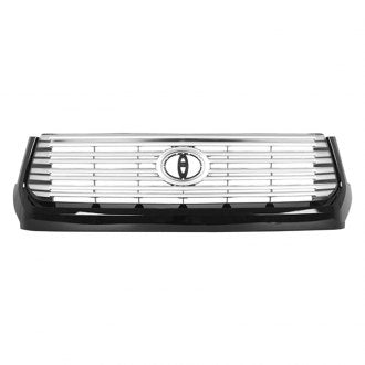 TOYOTA TUNDRA_RWD 2014 GRILLE PAINTED SILVER-GRAY W/BLACK MOULDING PLATINUM MODEL TO1200375