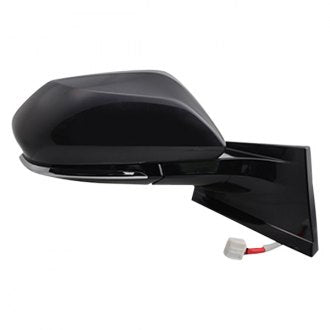 TOYOTA PRIUS 2018 DOOR MIRROR RH POWER HEATED GLOSS BLACK COVER W/O BLIND SPOT TO1321355